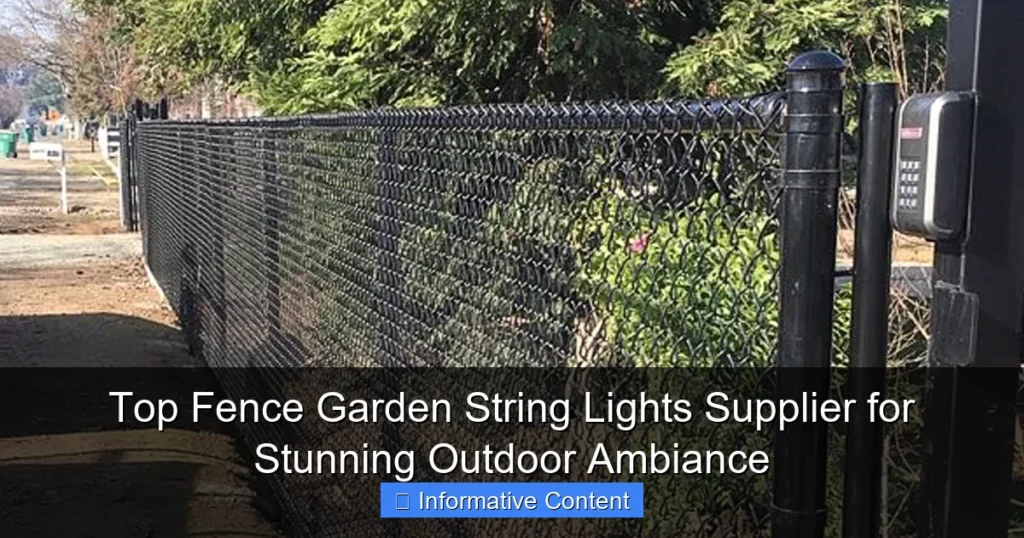 Top Fence Garden String Lights Supplier for Stunning Outdoor Ambiance