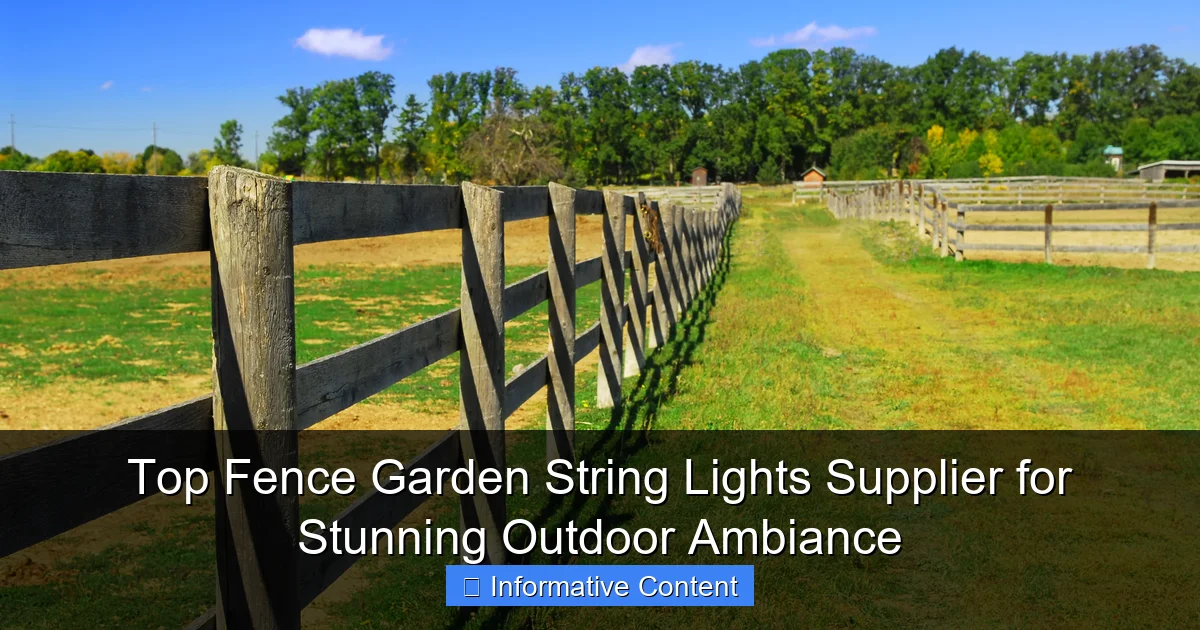 Top Fence Garden String Lights Supplier for Stunning Outdoor Ambiance