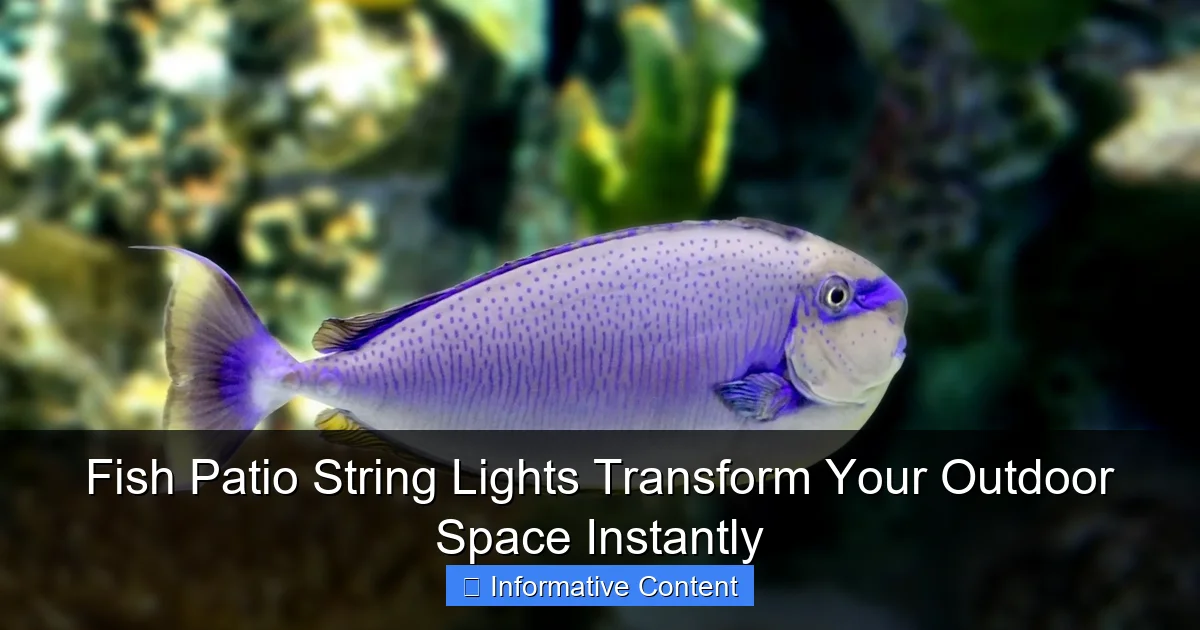 Fish Patio String Lights Transform Your Outdoor Space Instantly
