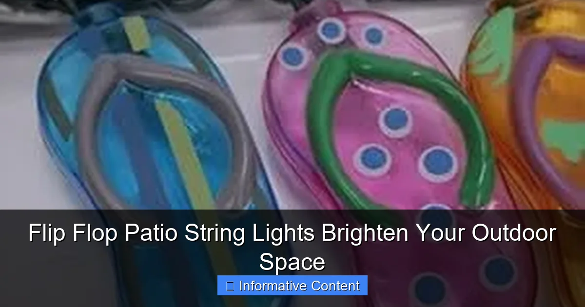 Flip Flop Patio String Lights Brighten Your Outdoor Space