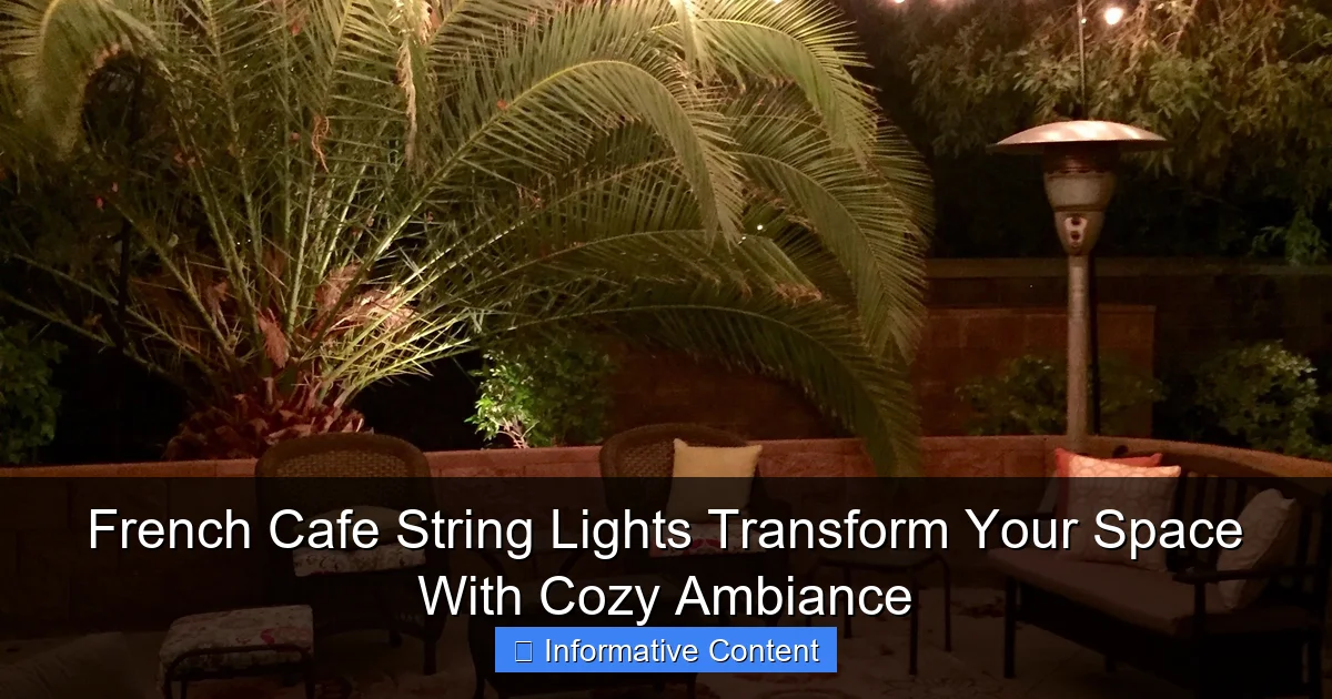 French Cafe String Lights Transform Your Space With Cozy Ambiance