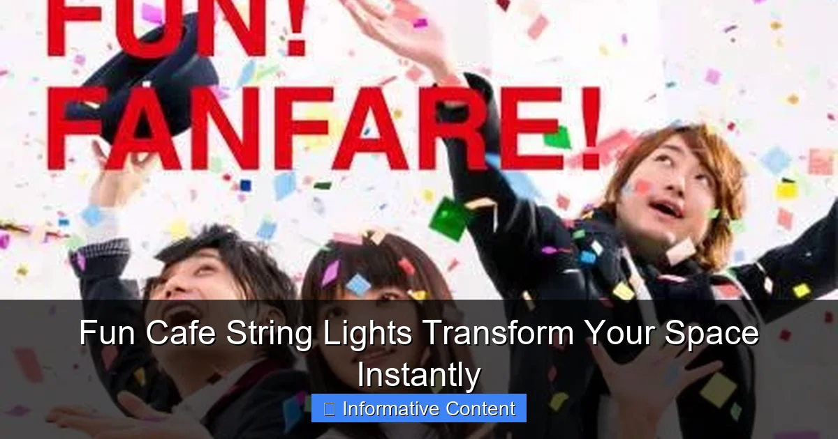 Fun Cafe String Lights Transform Your Space Instantly