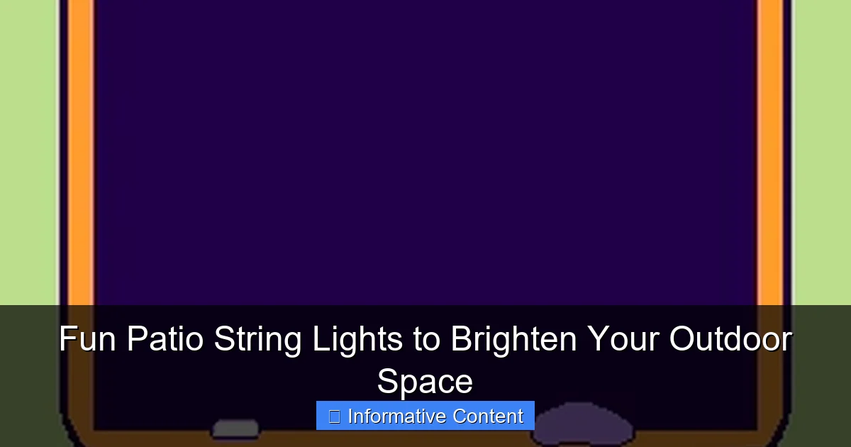 Fun Patio String Lights to Brighten Your Outdoor Space