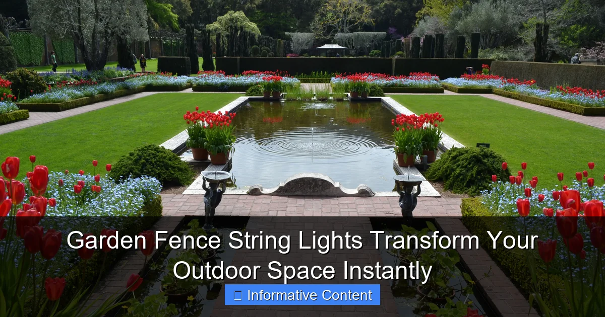 Garden Fence String Lights Transform Your Outdoor Space Instantly