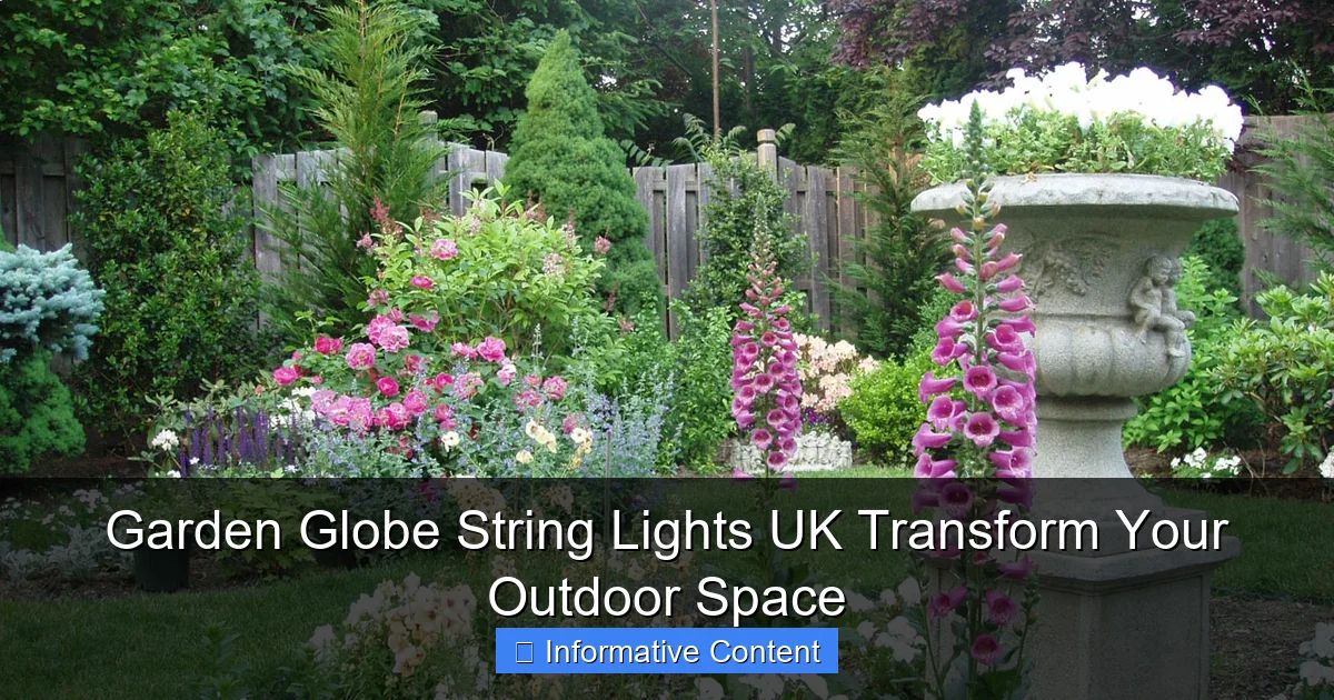 Garden Globe String Lights UK Transform Your Outdoor Space