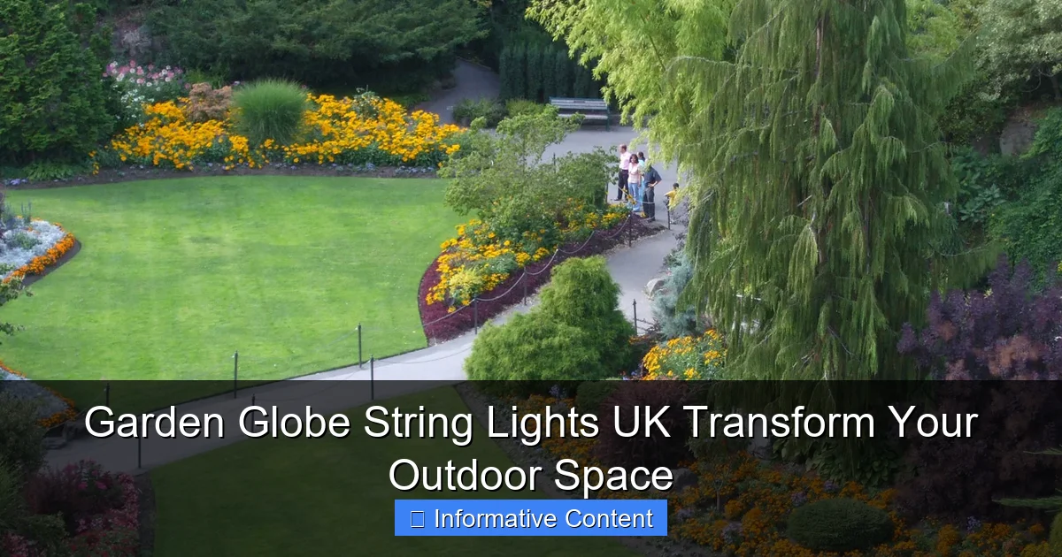 Garden Globe String Lights UK Transform Your Outdoor Space
