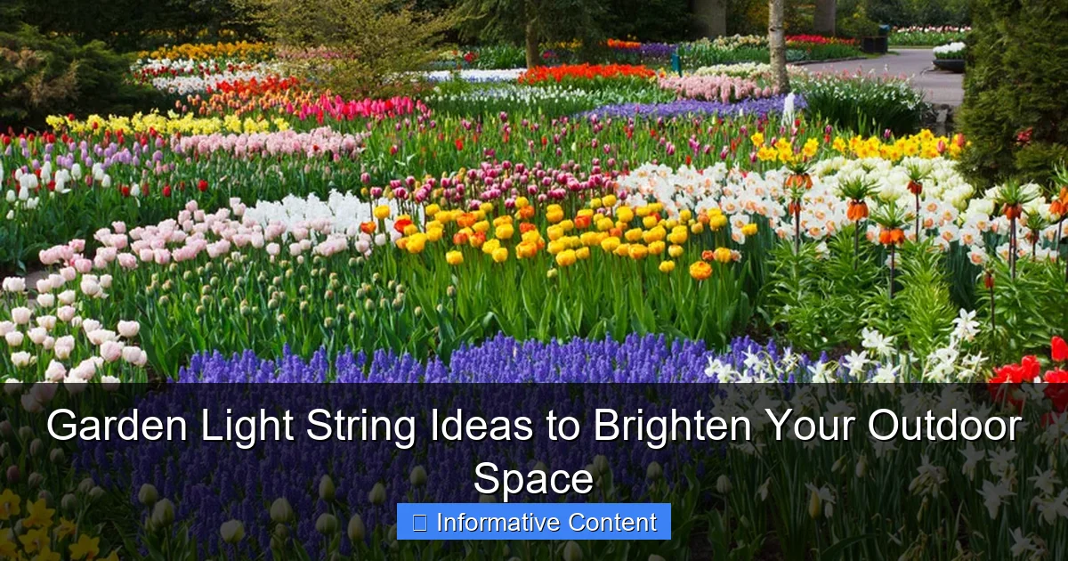Garden Light String Ideas to Brighten Your Outdoor Space