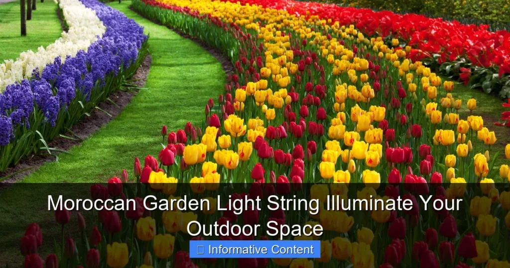 Moroccan Garden Light String Illuminate Your Outdoor Space