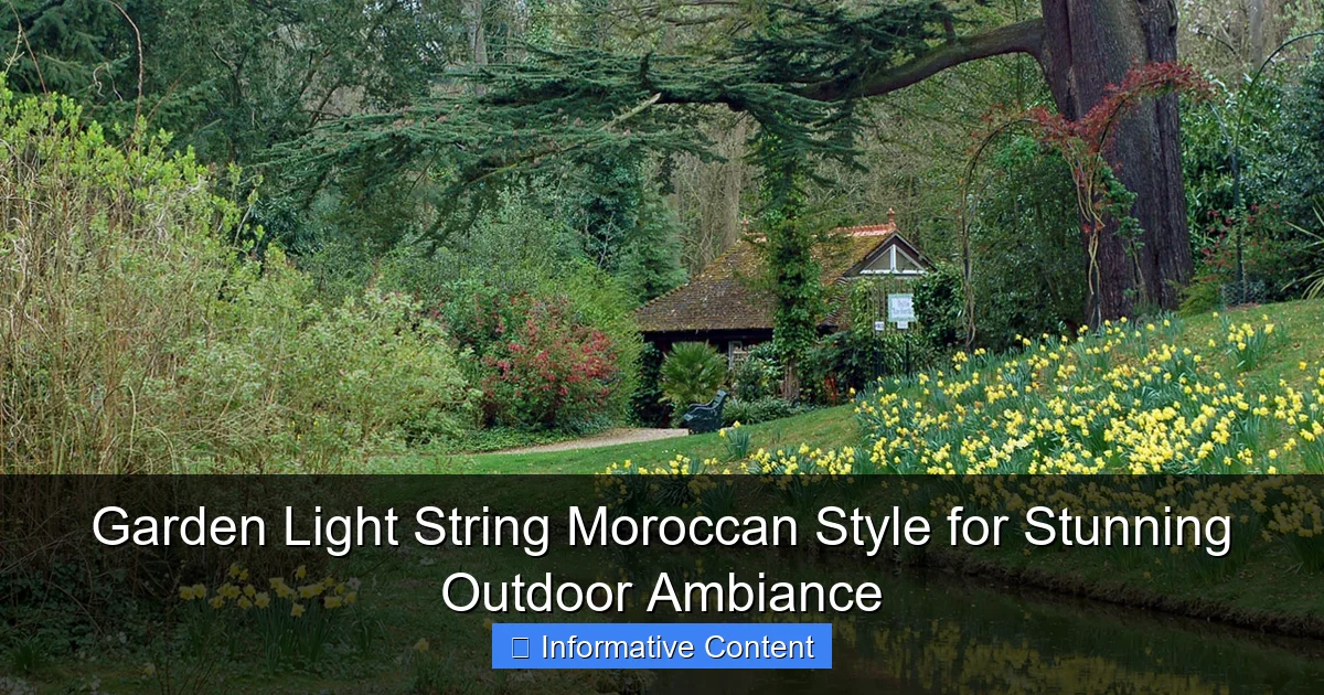 Garden Light String Moroccan Style for Stunning Outdoor Ambiance