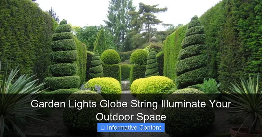 Garden Lights Globe String Illuminate Your Outdoor Space