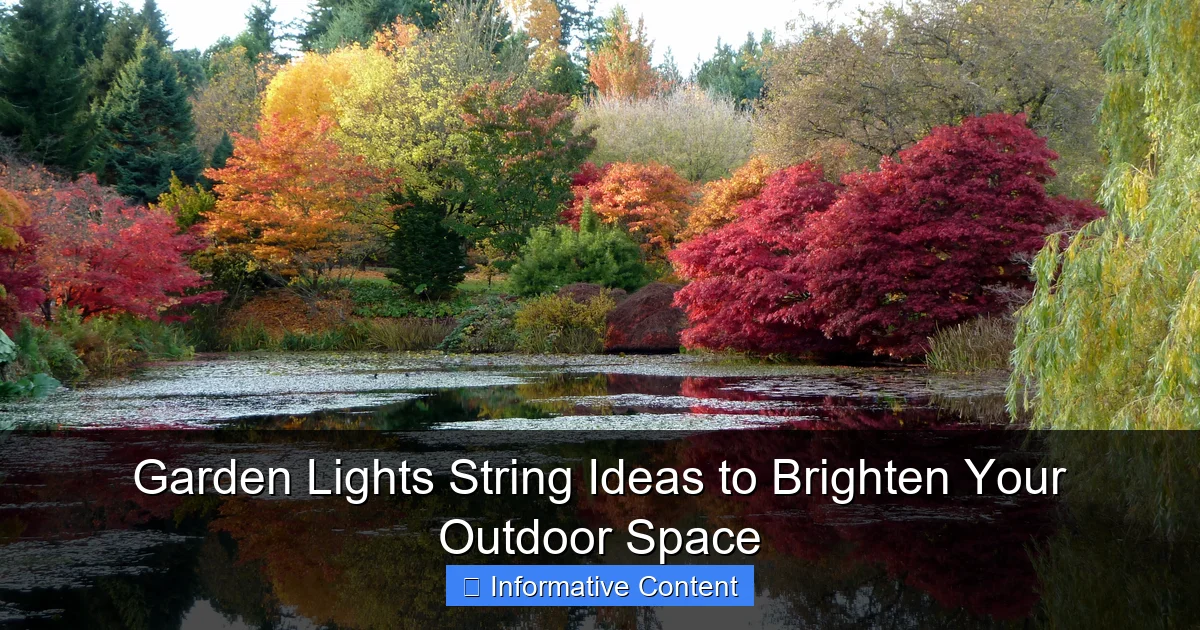 Garden Lights String Ideas to Brighten Your Outdoor Space