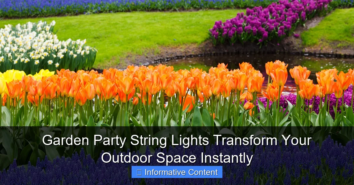 Garden Party String Lights Transform Your Outdoor Space Instantly