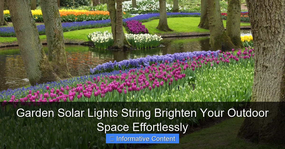 Garden Solar Lights String Brighten Your Outdoor Space Effortlessly
