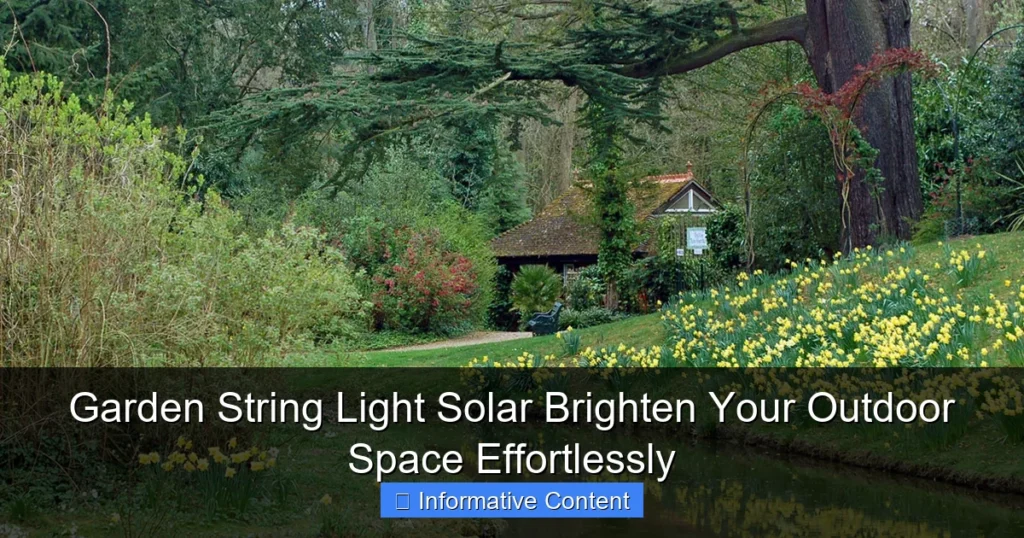 Garden String Light Solar Brighten Your Outdoor Space Effortlessly