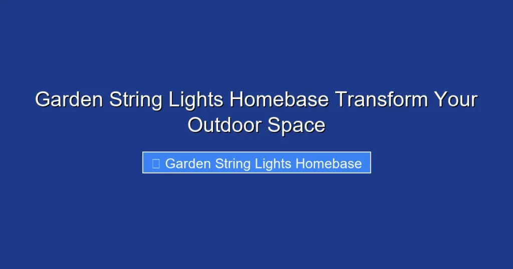 Garden String Lights Homebase Transform Your Outdoor Space