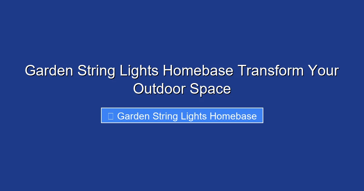 Garden String Lights Homebase Transform Your Outdoor Space