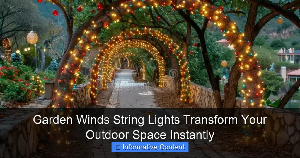 Garden Winds String Lights Transform Your Outdoor Space Instantly