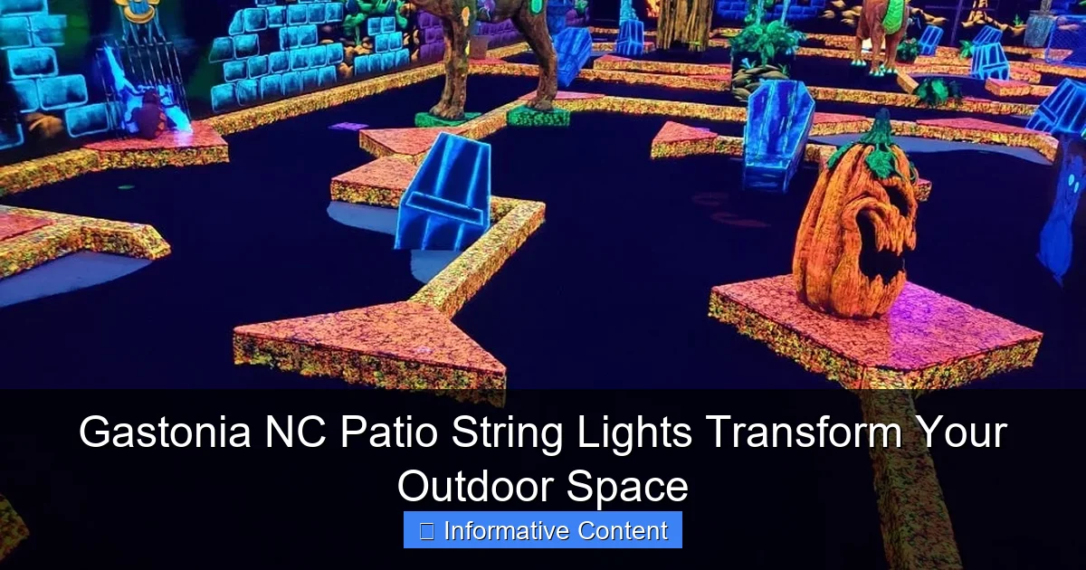 Gastonia NC Patio String Lights Transform Your Outdoor Space