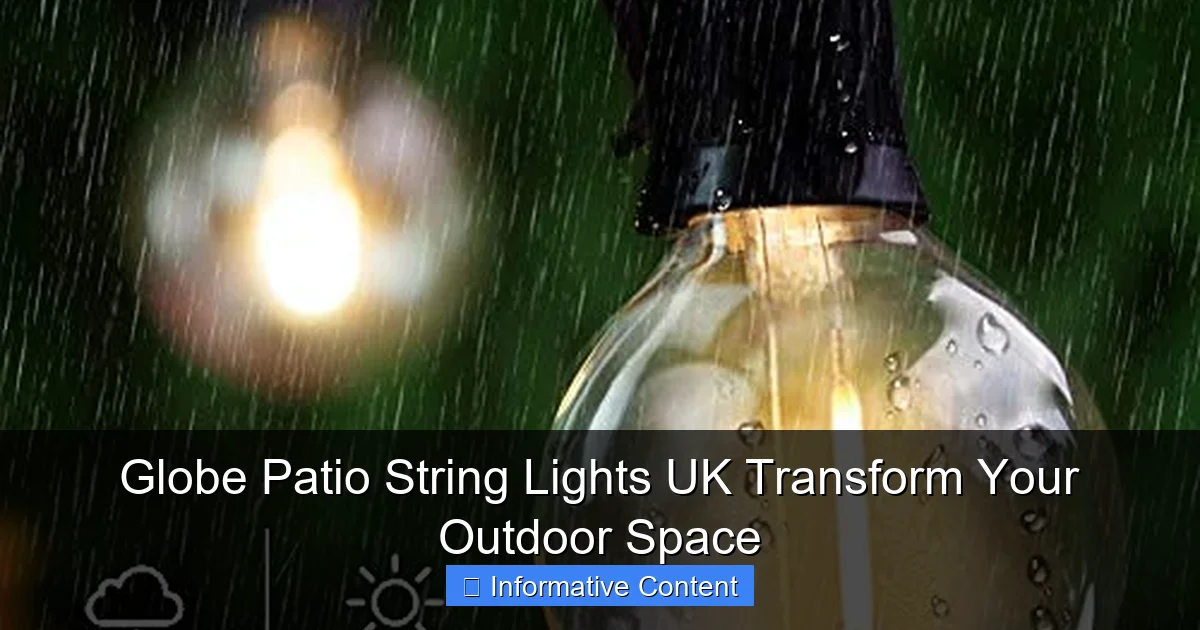 Globe Patio String Lights UK Transform Your Outdoor Space