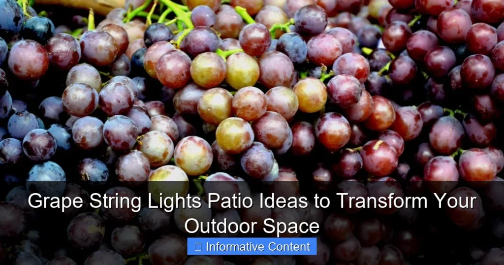 Grape String Lights Patio Ideas to Transform Your Outdoor Space