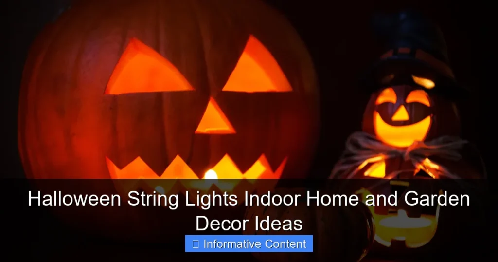 Halloween String Lights Indoor Home and Garden Decor Ideas