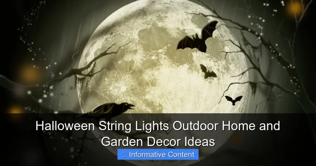 Halloween String Lights Outdoor Home and Garden Decor Ideas
