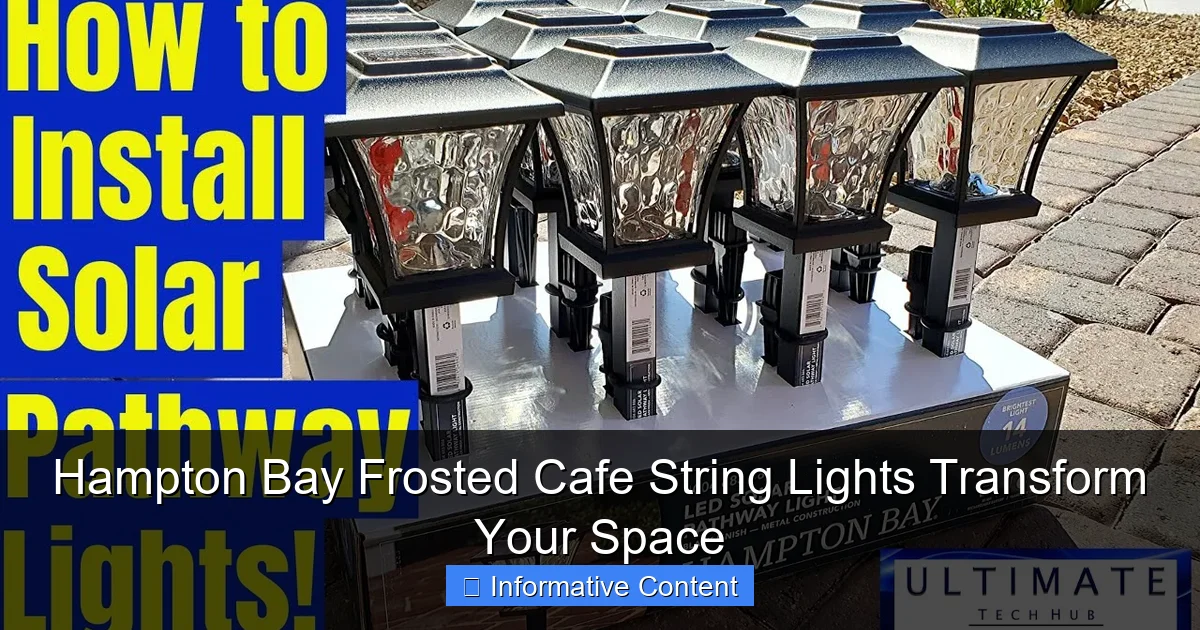 Hampton Bay Frosted Cafe String Lights Transform Your Space