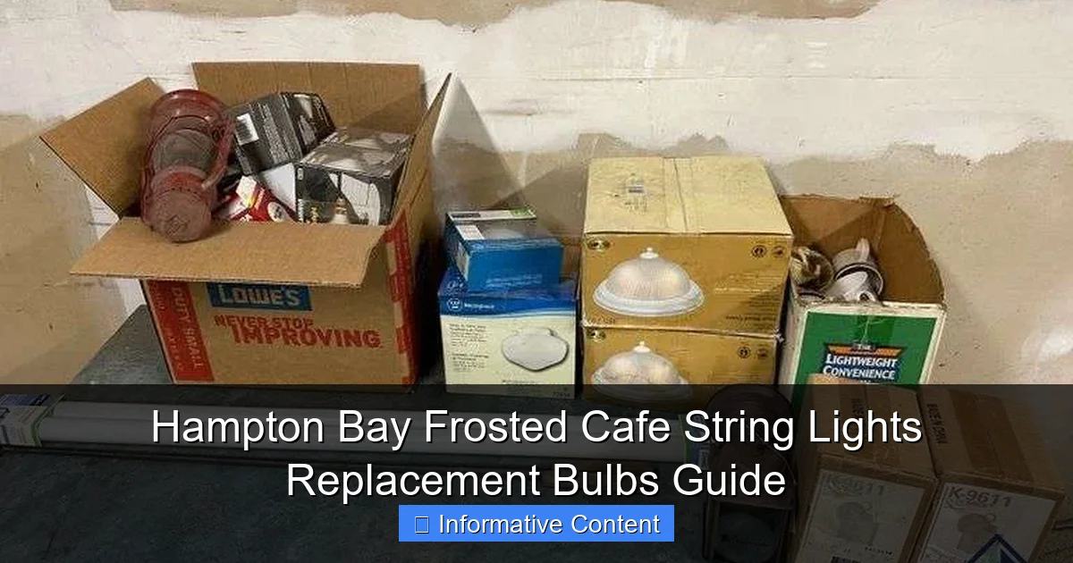 Hampton Bay Frosted Cafe String Lights Replacement Bulbs Guide