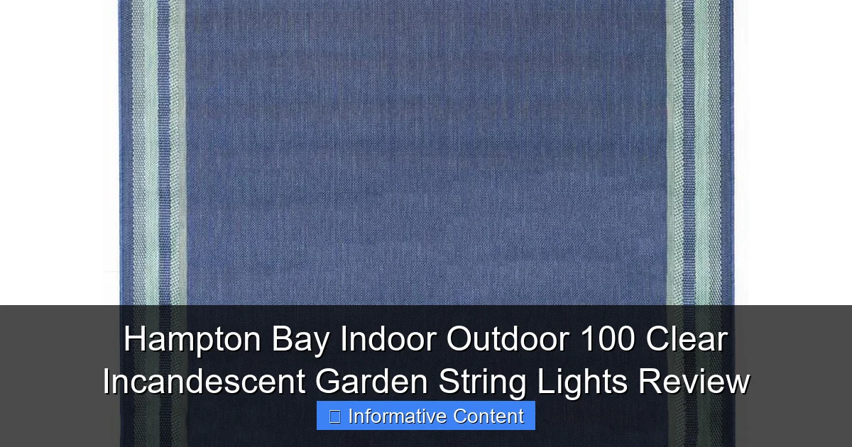 Hampton Bay Indoor Outdoor 100 Clear Incandescent Garden String Lights Review