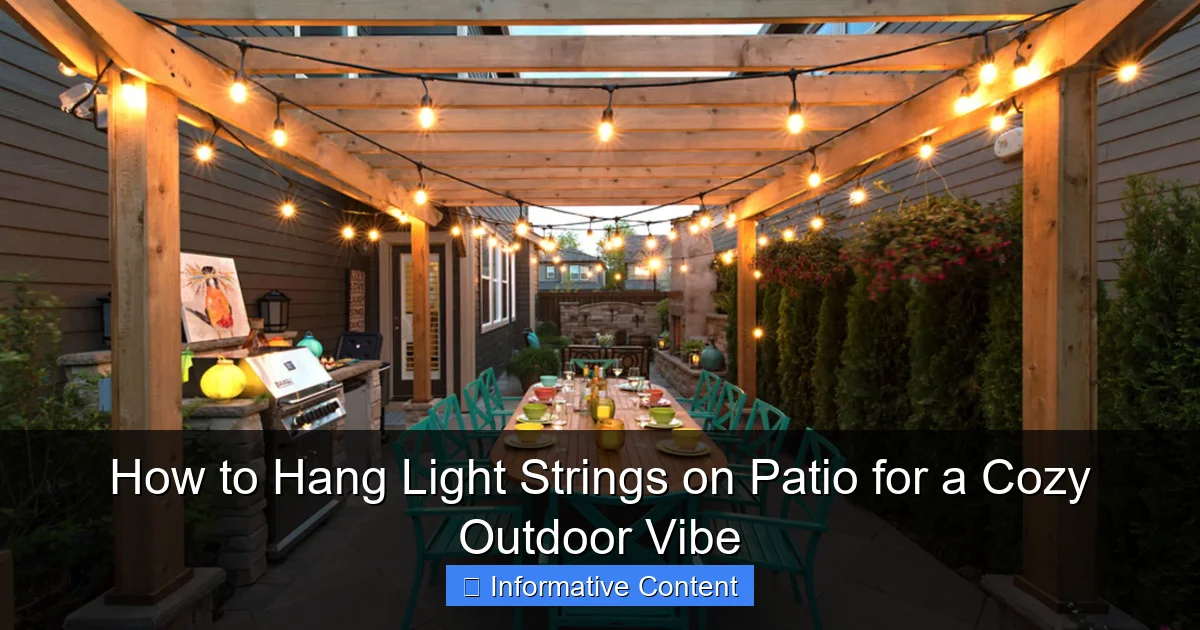 How to Hang Light Strings on Patio for a Cozy Outdoor Vibe