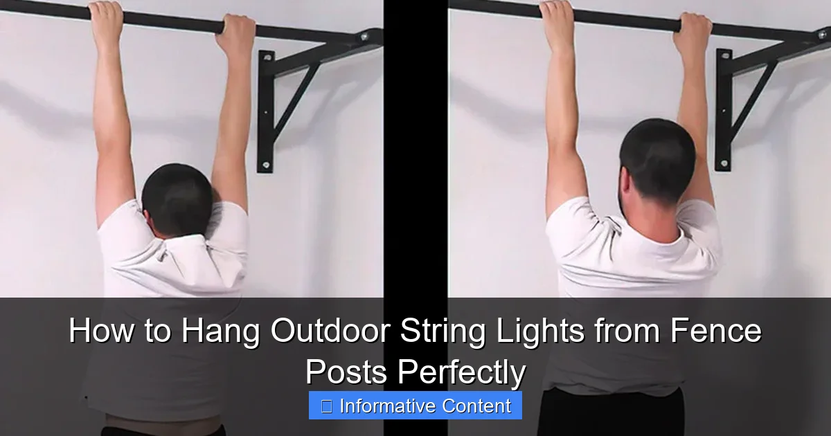 How to Hang Outdoor String Lights from Fence Posts Perfectly