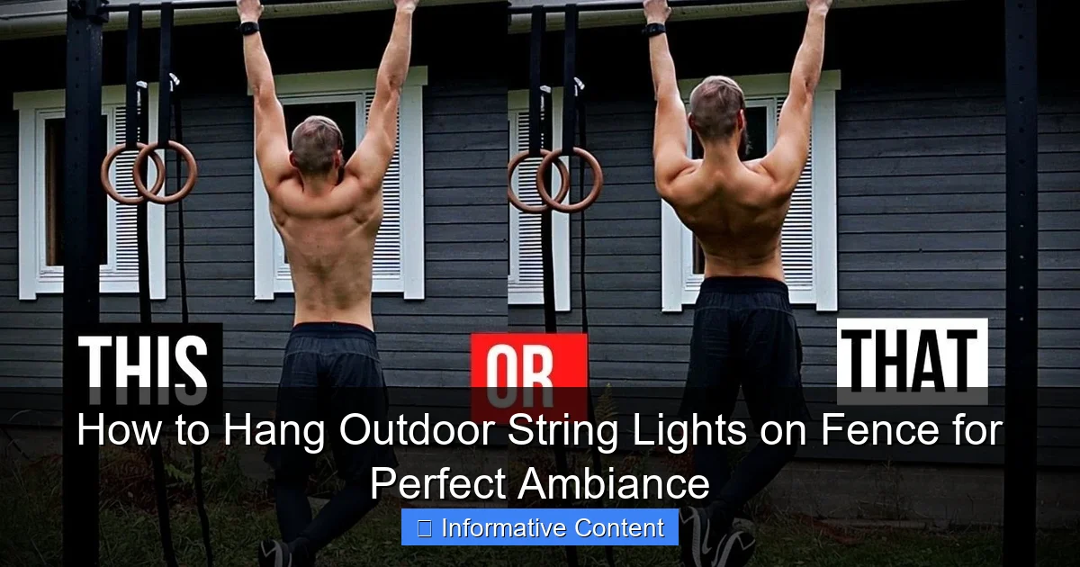 How to Hang Outdoor String Lights on Fence for Perfect Ambiance