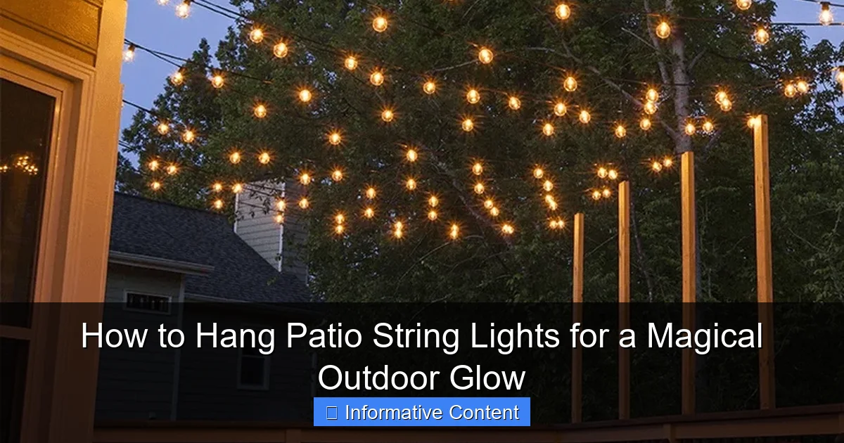 How to Hang Patio String Lights for a Magical Outdoor Glow