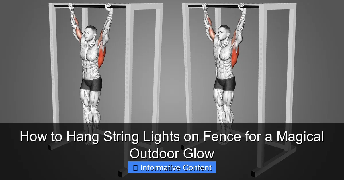 How to Hang String Lights on Fence for a Magical Outdoor Glow