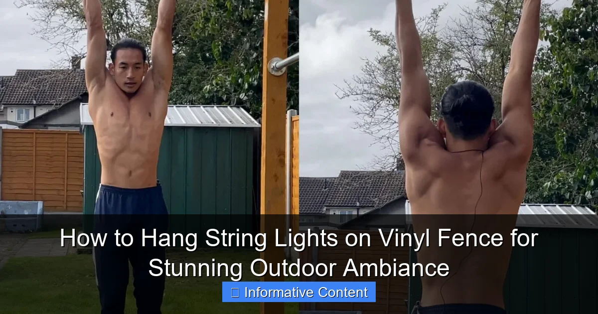 How to Hang String Lights on Vinyl Fence for Stunning Outdoor Ambiance