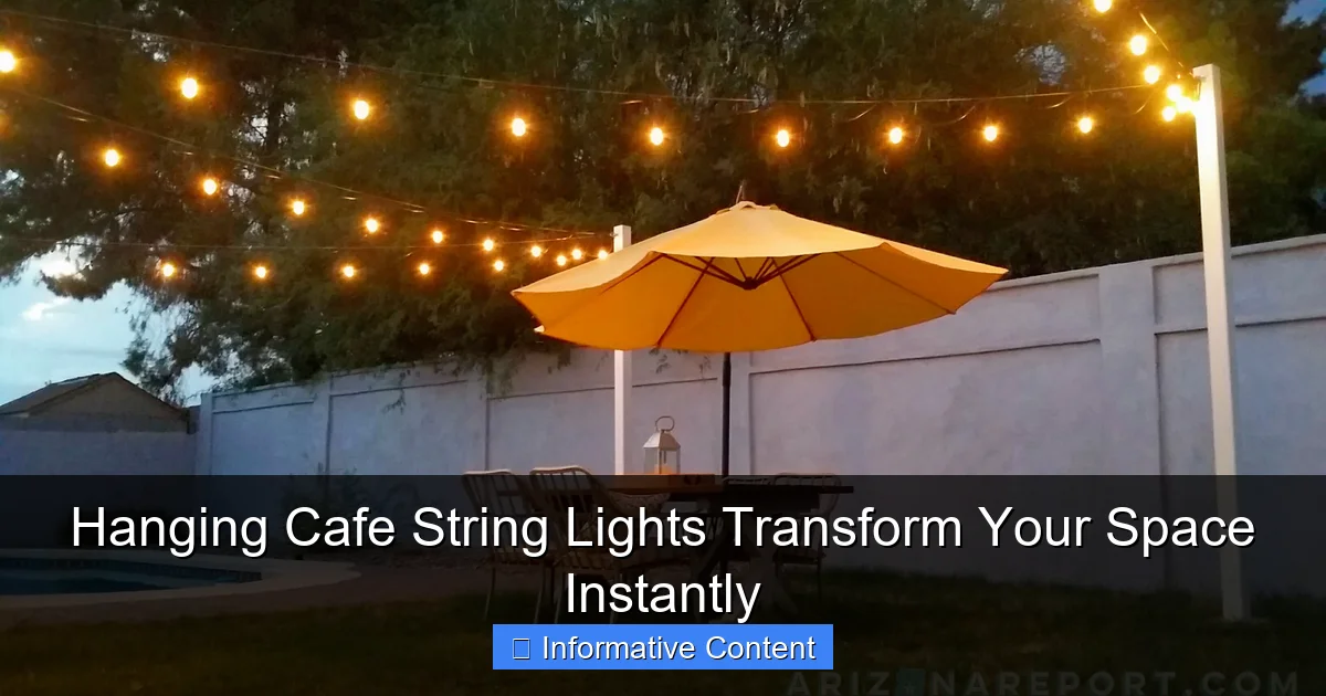 Hanging Cafe String Lights Transform Your Space Instantly