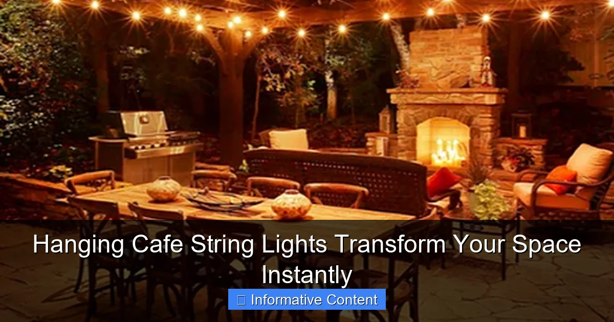 Hanging Cafe String Lights Transform Your Space Instantly