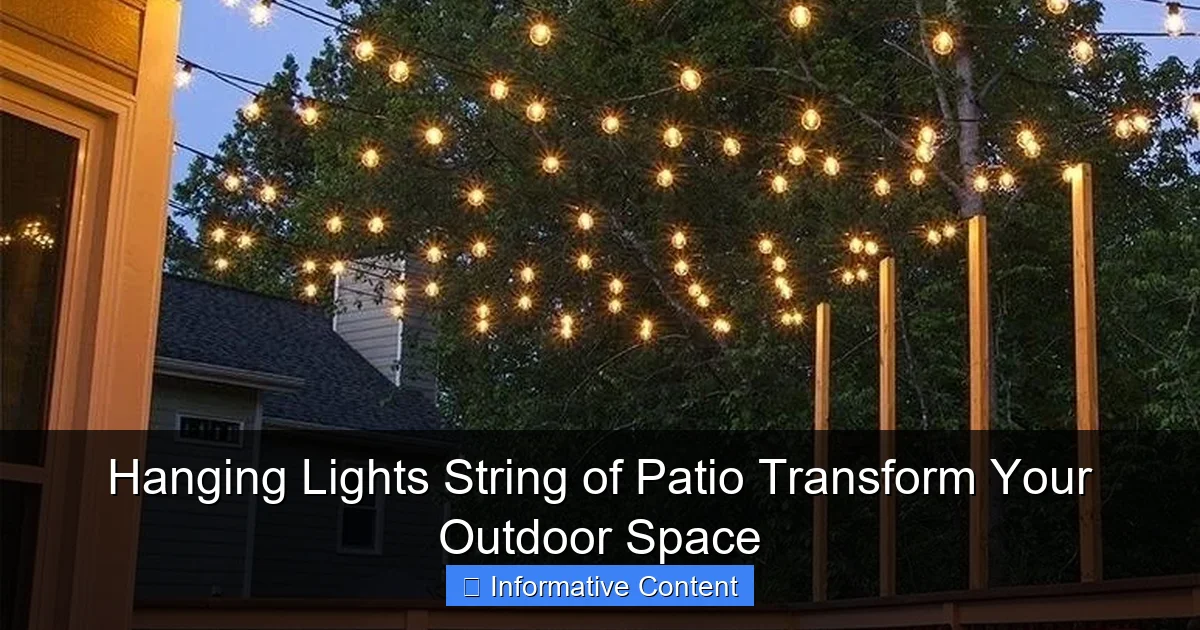 Hanging Lights String of Patio Transform Your Outdoor Space