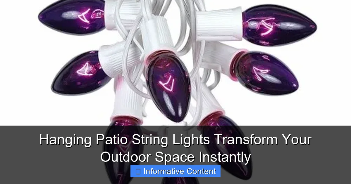 Hanging Patio String Lights Transform Your Outdoor Space Instantly