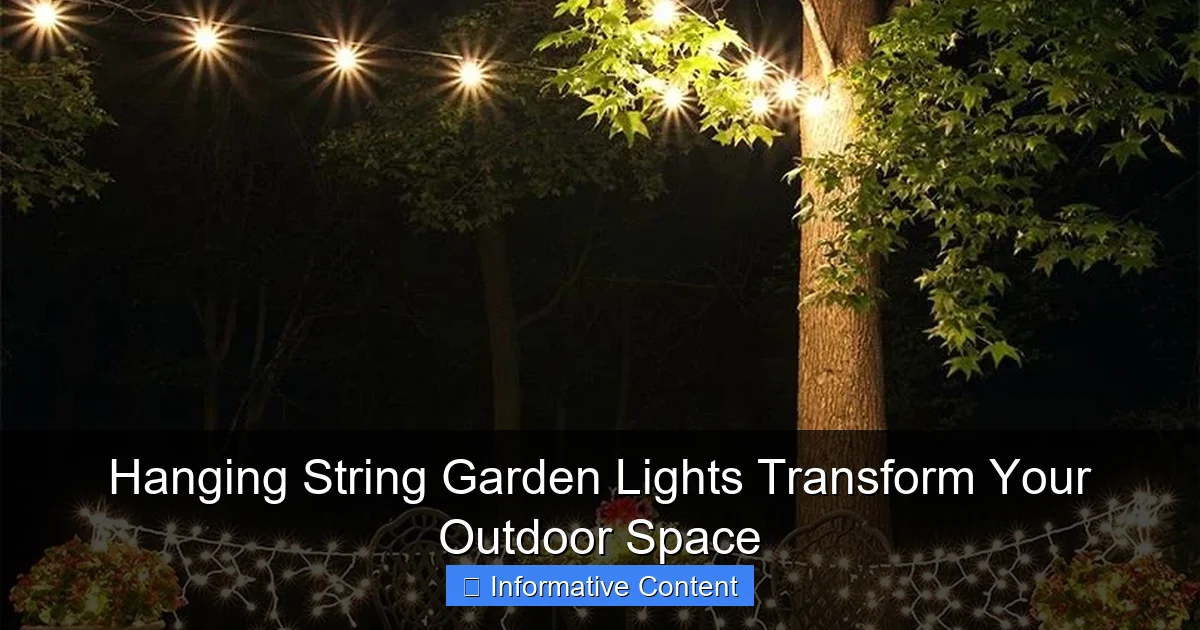 Hanging String Garden Lights Transform Your Outdoor Space