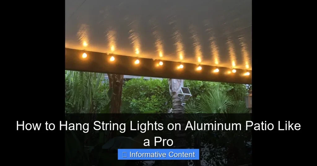 How to Hang String Lights on Aluminum Patio Like a Pro