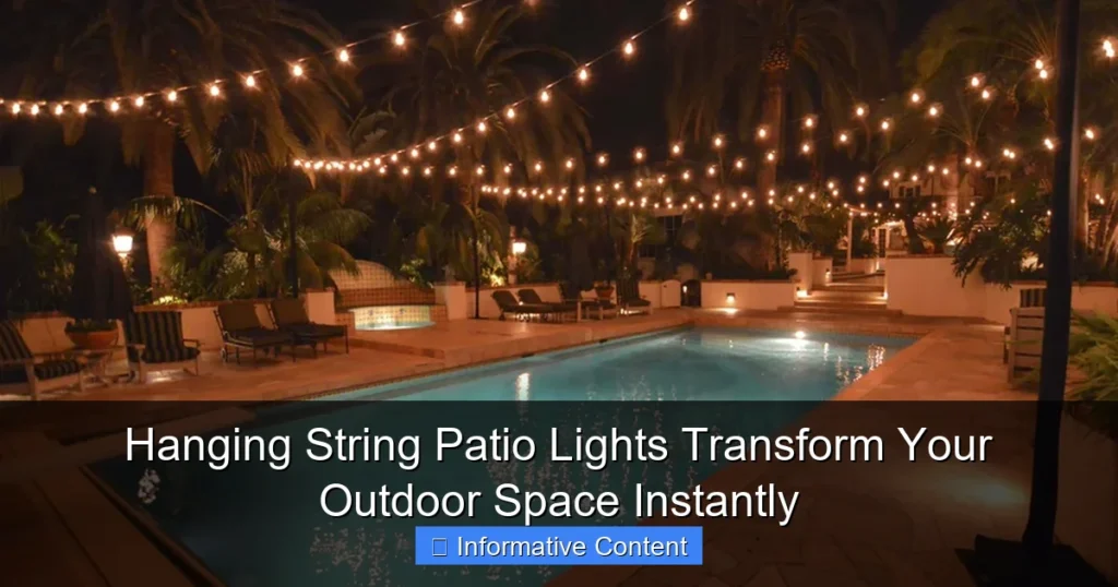 Hanging String Patio Lights Transform Your Outdoor Space Instantly