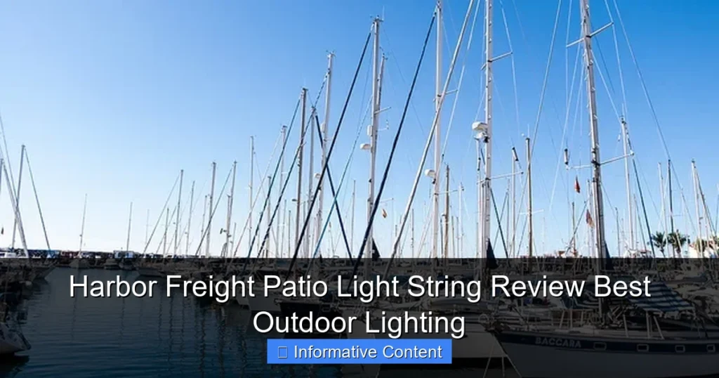 Harbor Freight Patio Light String Review Best Outdoor Lighting