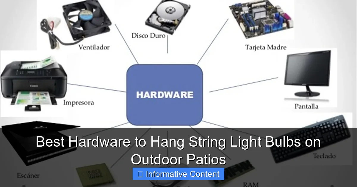Best Hardware to Hang String Light Bulbs on Outdoor Patios