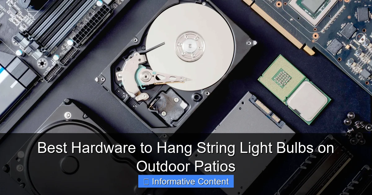Best Hardware to Hang String Light Bulbs on Outdoor Patios