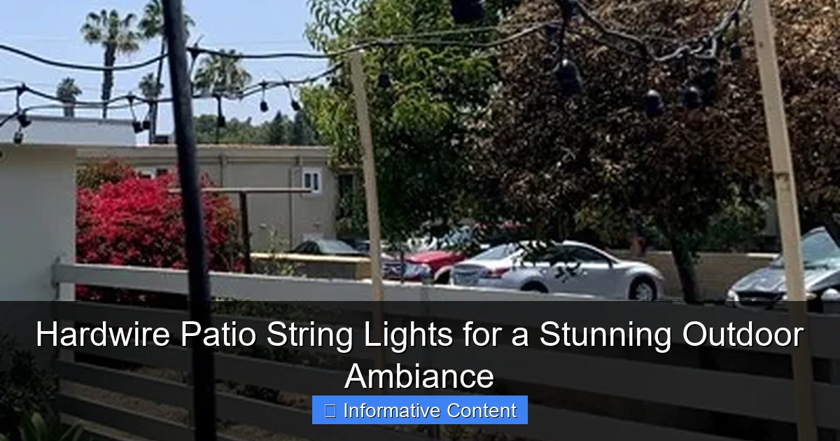 Hardwire Patio String Lights for a Stunning Outdoor Ambiance