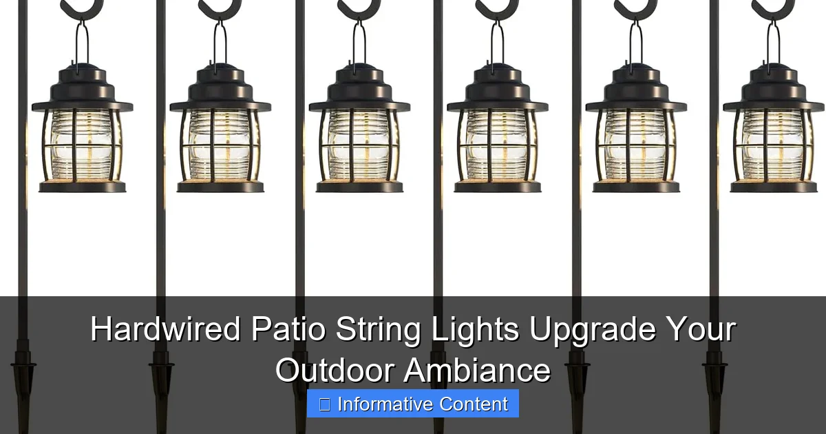 Hardwired Patio String Lights Upgrade Your Outdoor Ambiance