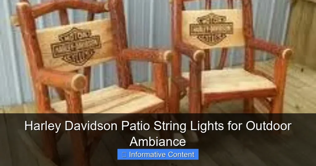 Harley Davidson Patio String Lights for Outdoor Ambiance