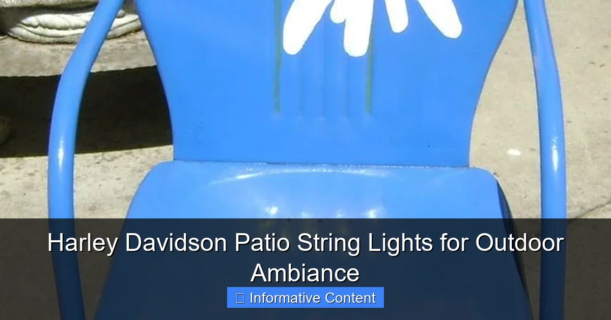 Harley Davidson Patio String Lights for Outdoor Ambiance