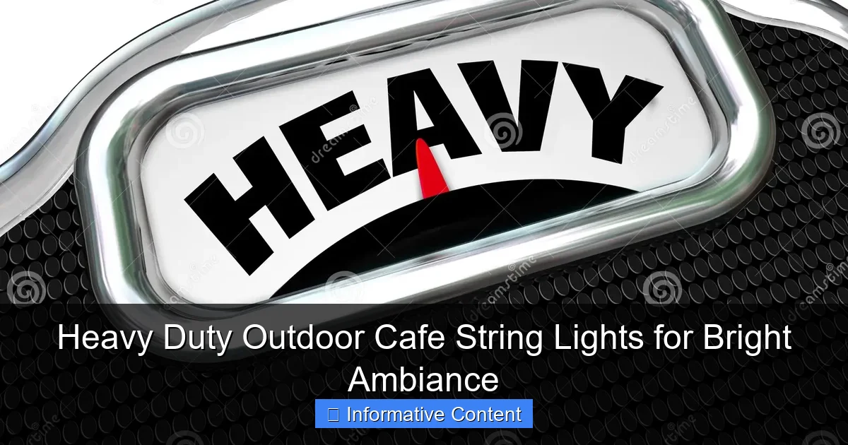 Heavy Duty Outdoor Cafe String Lights for Bright Ambiance